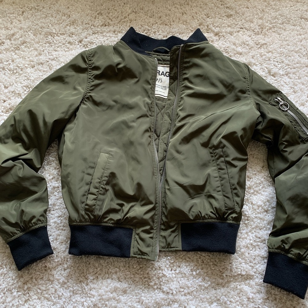 GARAGE GREEN BOMBER JACKET